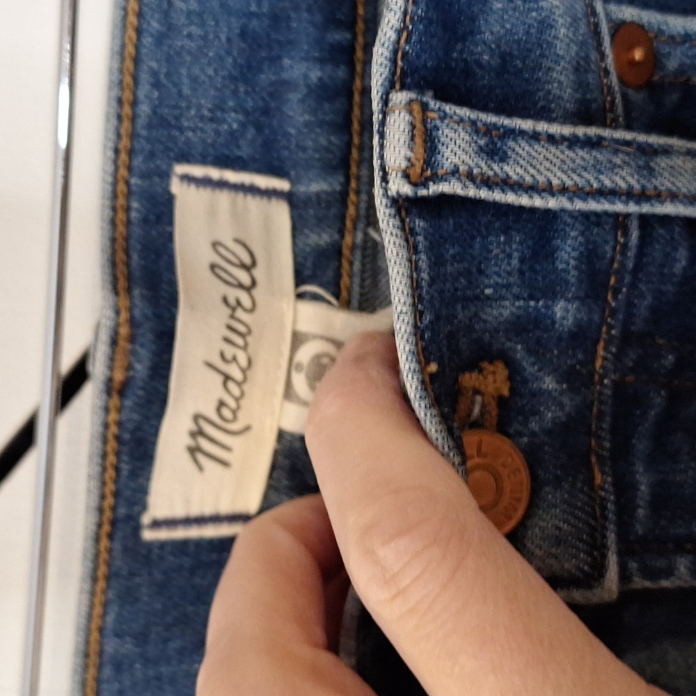 Madewell Indigo Denim Wide Leg Jeans - Picture 2 of 4